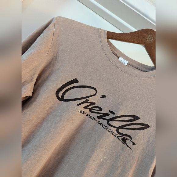 Oneill Long Sleeve Cotton Brown Top Size Large (A Small Large) - Picture 2 of 5